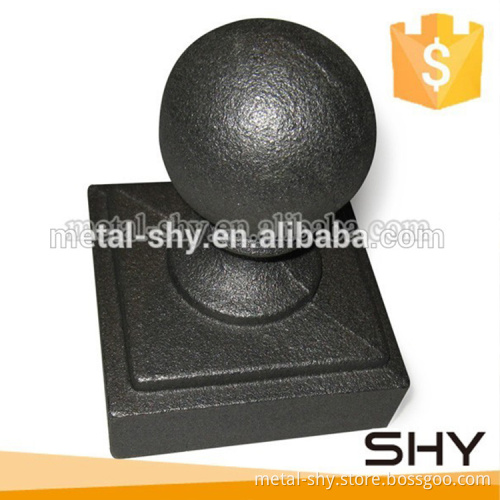 Cheap Round Decorative Ornamental Galvanized Wrought Iron Metal Fence Post Caps